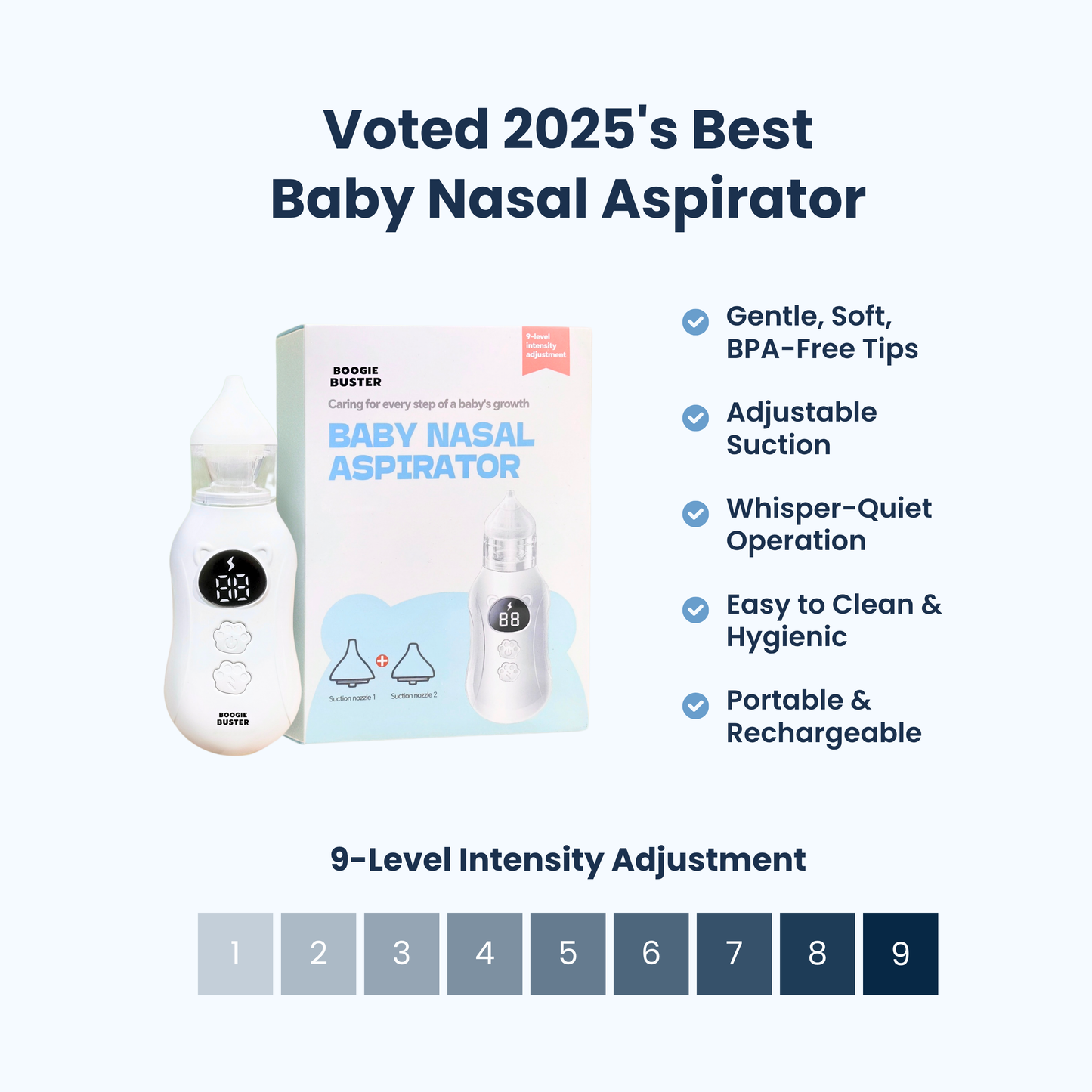 Electric Nasal Aspirator for Babies & Toddlers | Boogie Buster